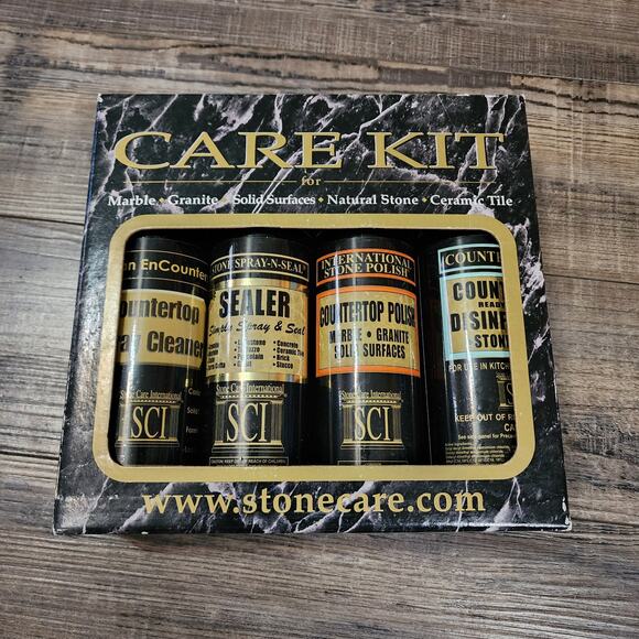 Stone Care multi surface 4 piece Care Kit new set W - Picture 1 of 3